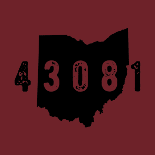 43081 zip code Columbus Ohio Westerville T-Shirt