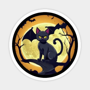 Halloween Moon Night The_cat_and_the_bat T-Shirt Magnet