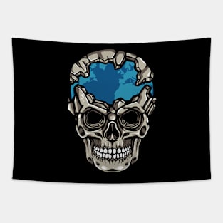 World Of Skull Tapestry