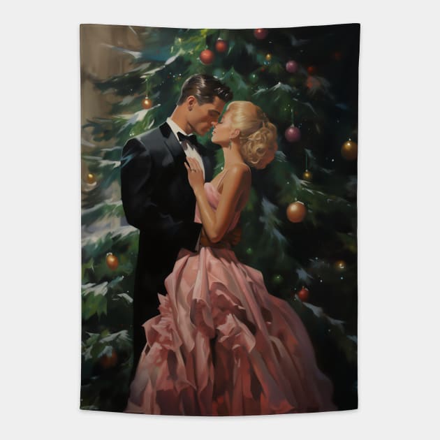 Christmas with Barbie and Ken Tapestry by JunkyDotCom