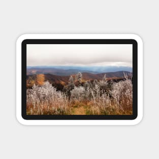 Frosted Autumn Smoky Mountains Magnet