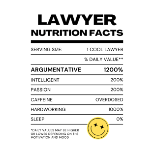 Lawyer nutrition facts T-Shirt