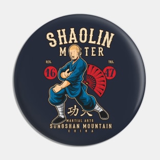 Shaolin Temple Kung Fu Monk for Martial Artists Pin