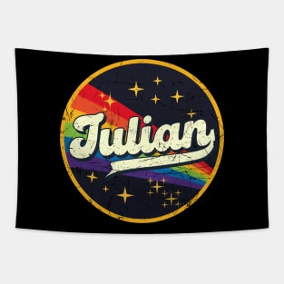 Julian // Rainbow In Space Vintage Grunge-Style Tapestry