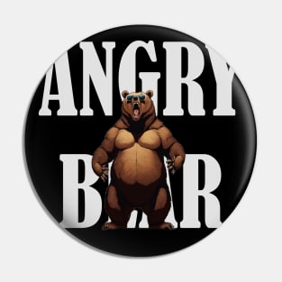 Angry Bear Pin