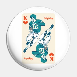 Miami Dolphins King of Hearts Pin