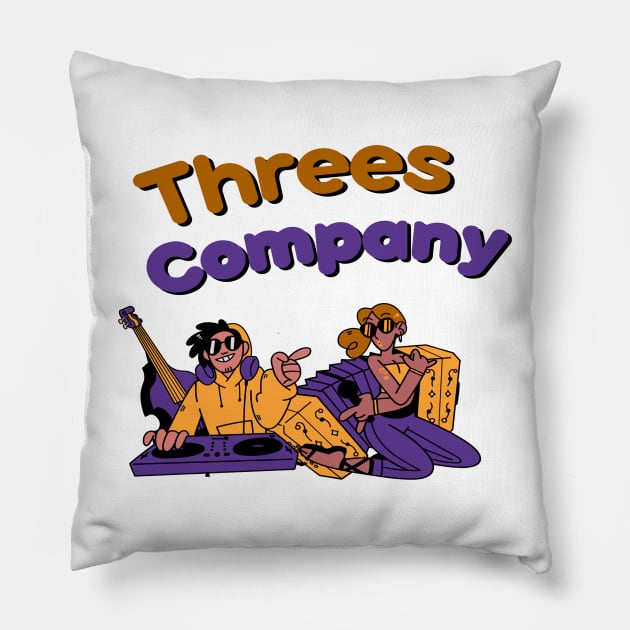 Threes Company - Best Vintage 90s Pillow by 2 putt duds