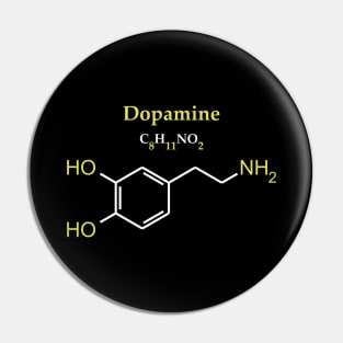 Dopamine Molecule Original Concept Pin