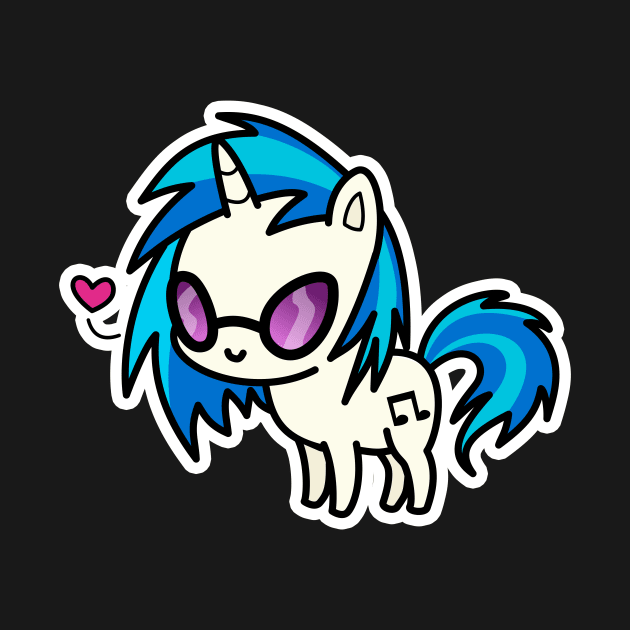 DJ Pon-3 chibi by Drawirm