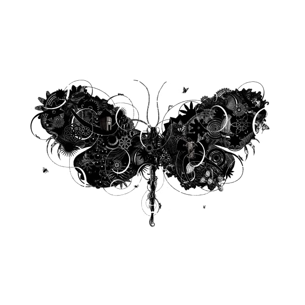 Butterfly No.3 b/w by The Nature of Things