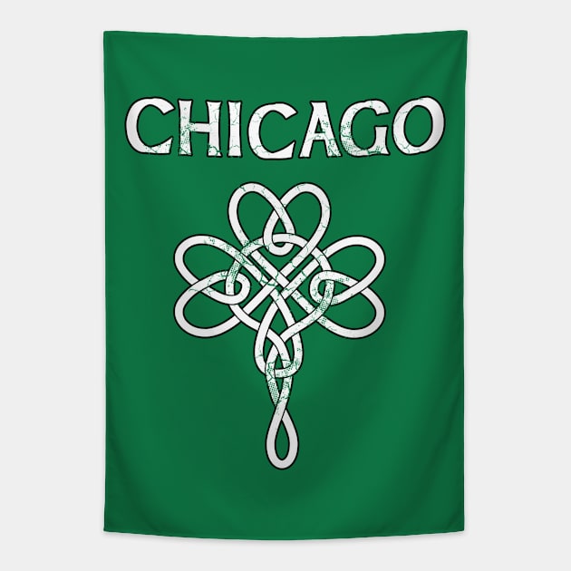 Chicago Irish Celtic Knot St Patrick's Day Tapestry by E