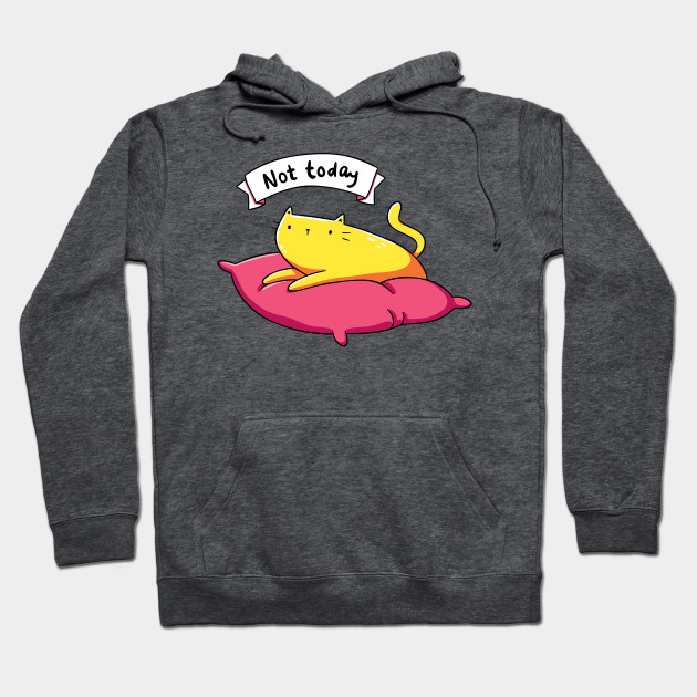 Not Today Cat Cat Hoodie Teepublic