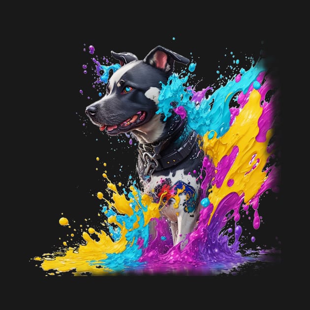 Dog Colors Splash by vamarik