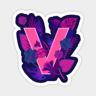 Letter V Monogram Magnet