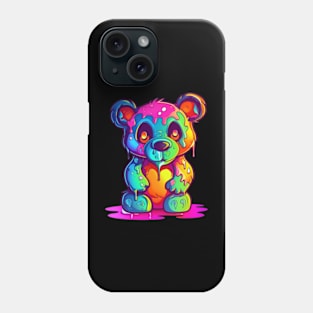 Grunge Teddy Bear Phone Case