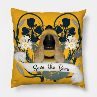 Save the Bees,  Save the Planet Pillow