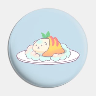 Fluffy Sky Guinea Pig Omurice Pin