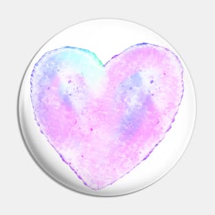 Pastel pink ice heart Pin