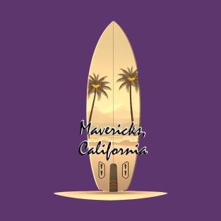 Surfing session Mavericks, California T-Shirt