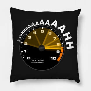 BWAAAH Racing Tachometer Funny Car Enthusiast Revving Heart Pillow