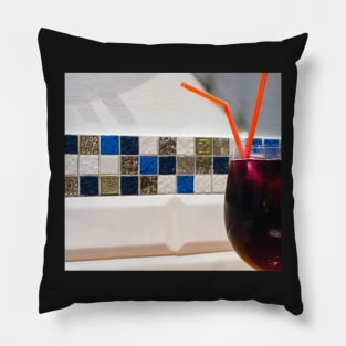 Glass of red wine Pillow