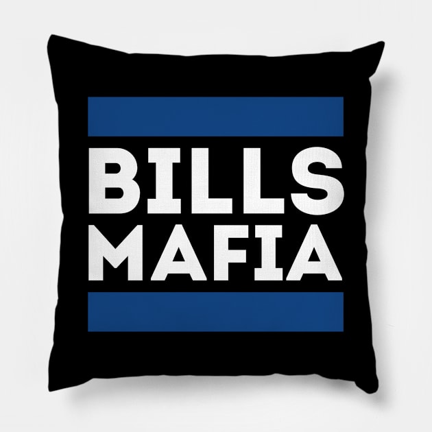 Bills Mafia Pillow by Funnyteesforme