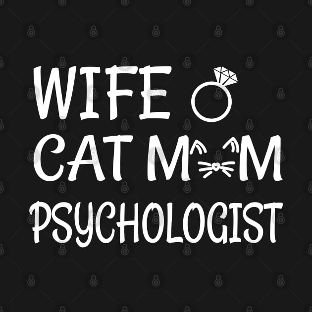 psychologist cat mom by Elhisodesigns