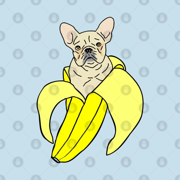 banana white french bulldog doodle by FandomizedRose