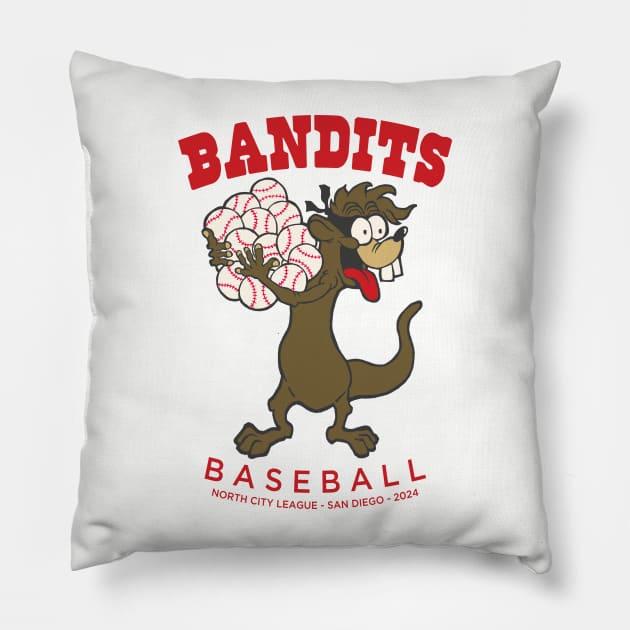 Bandits Baseball 2024 Team Pillow by Antlers and Engines