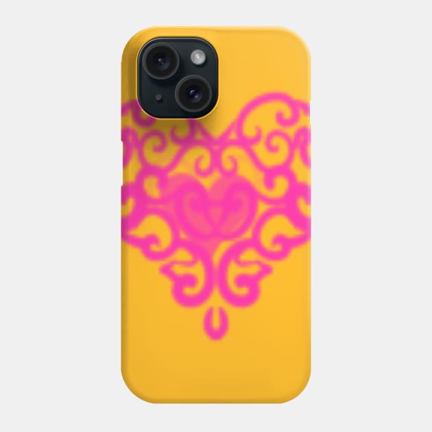 pink heart Phone Case by mrunal