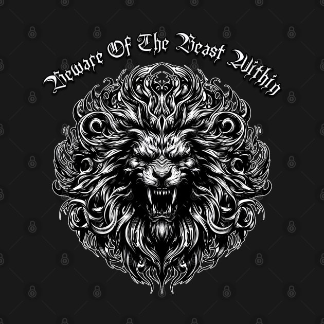 Roaring Gothic Lion by MetalByte