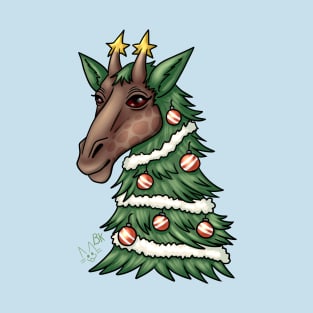 Christmas Tree Giraffe T-Shirt