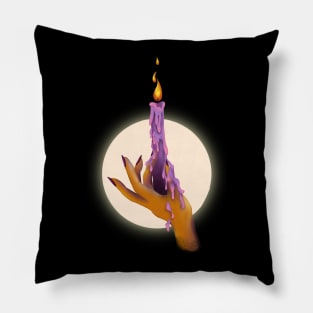 Witching Hour // Hand Dripping Candle Pillow