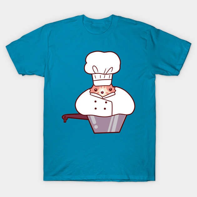 Chef Cat Sitting In Pot Cat T Shirt Teepublic
