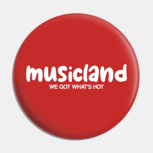 Retro Defunct Musicland Record Store Pin