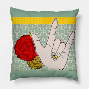Sign Language I Love You - Mother's Day Pillow