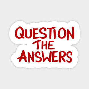Question The Answers Magnet