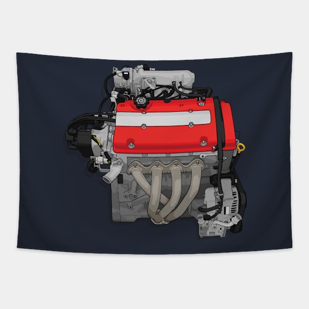 h22 engine Tapestry by ArtyMotive