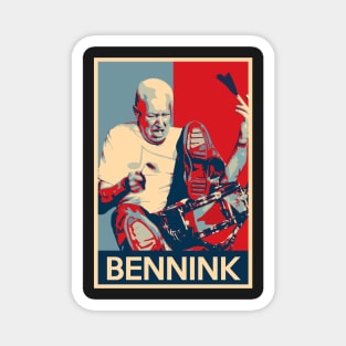 Han Bennink - Hope Poster - Greats of Jazz Music History Magnet