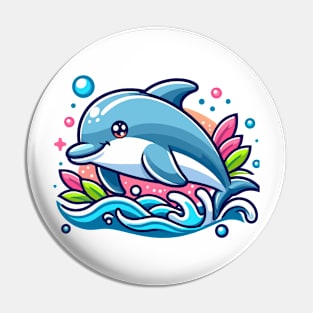 Dreamy Dolphin Dazzle Pin