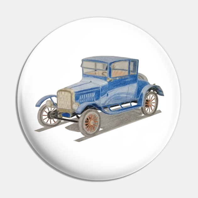 Retro Car Pin by An.D.L.