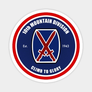 10th Mountain Division Patch Magnet