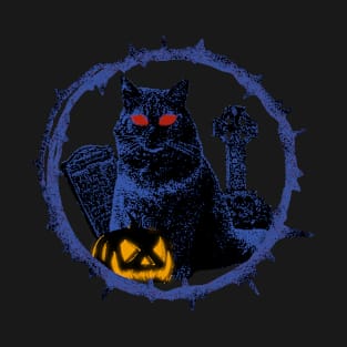 spooky halloween cat t-shirts T-Shirt