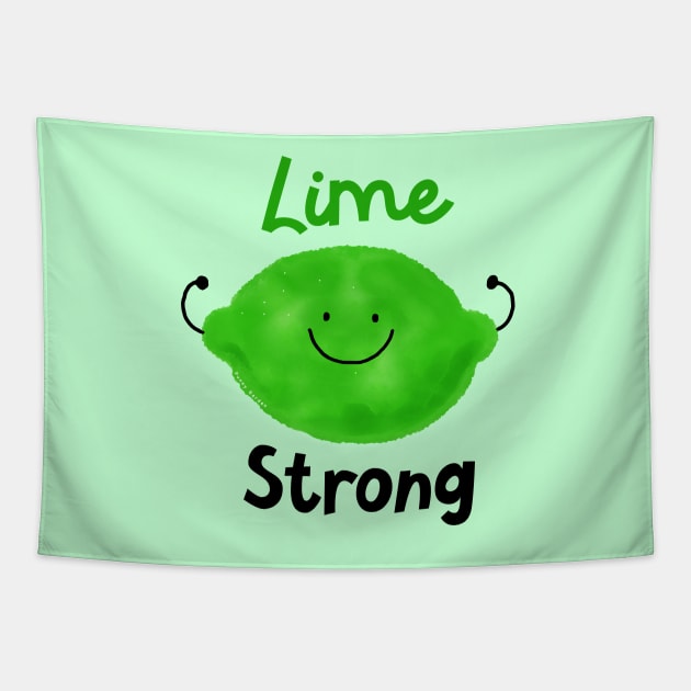 Lime Strong Tapestry by punnygarden