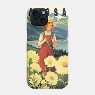 Arosa, Switzerland, Poster Phone Case