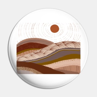 Textured Hills Pin