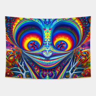 Alien Mushroom Guide Tapestry