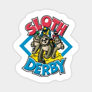 sloth derby, funny sloths Magnet