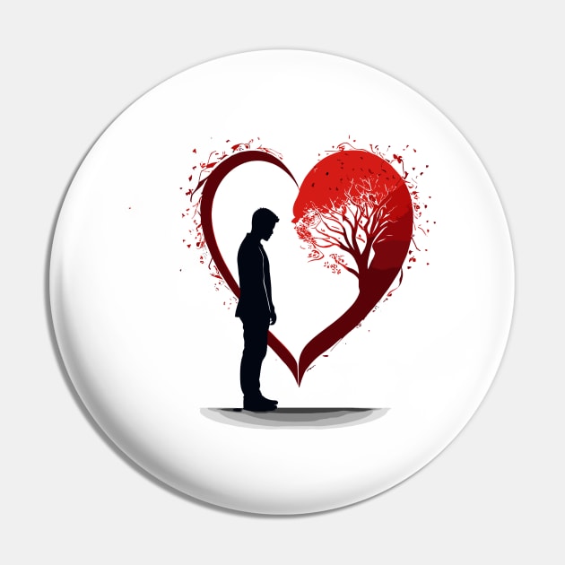 Lost in You - I Love My Valentine Pin by Orento