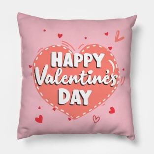 Happy Valentines Day Pillow